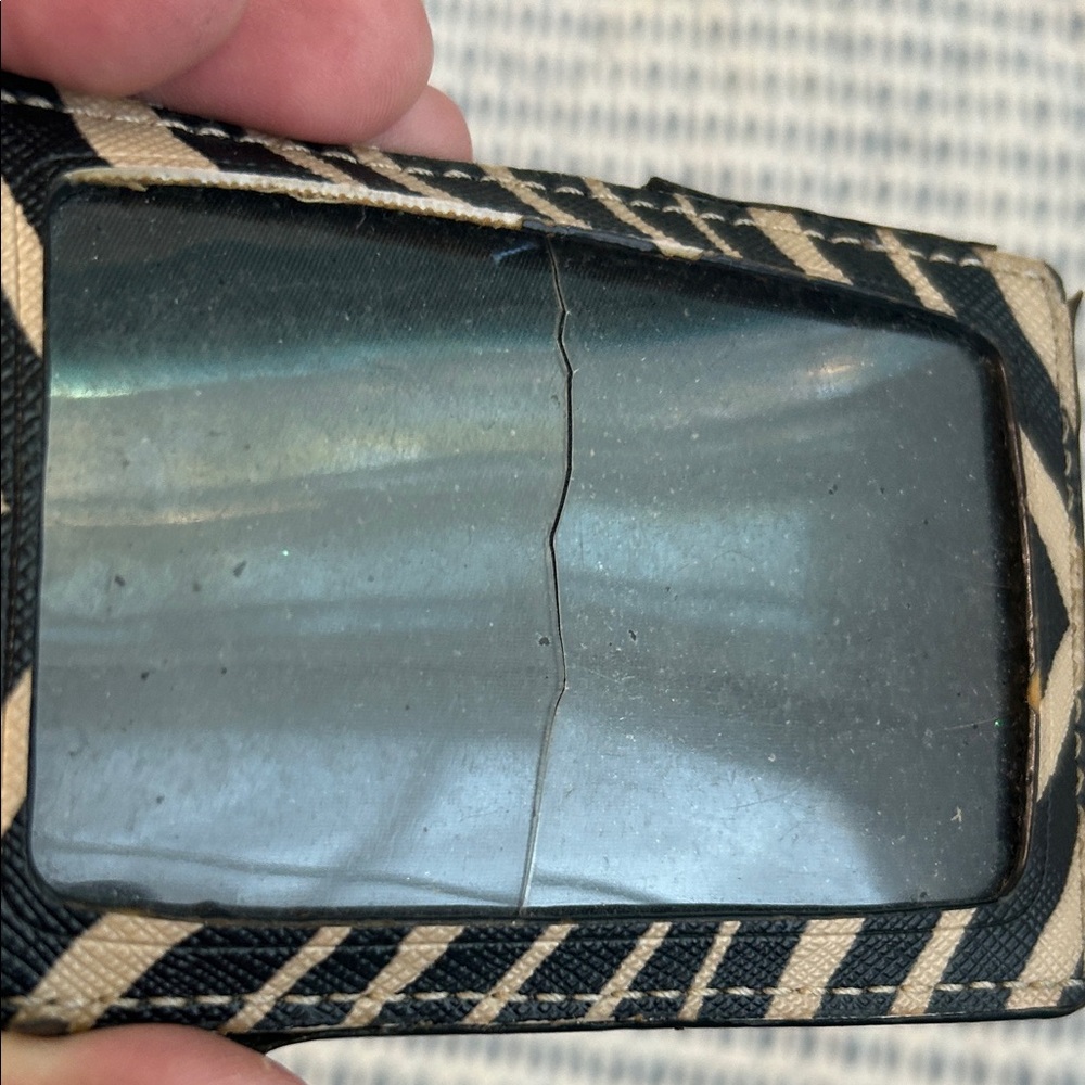 Coach Zebra Black and Tan Card Holder - Picture 7 of 7